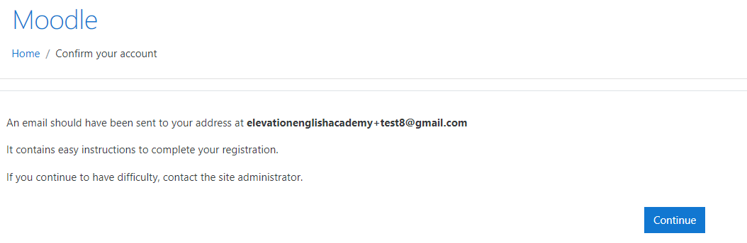 Prompt to Check Email Prompt to Check Email
