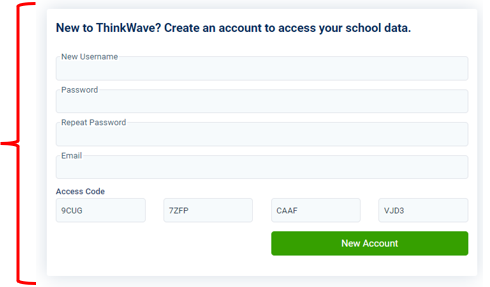 ThinkWave - Create an Account Form
