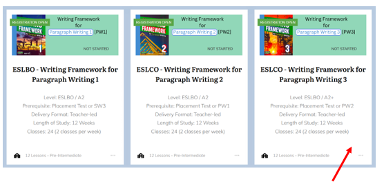 Label for ESLCO - Writing Framework for Paragraph Writing 2