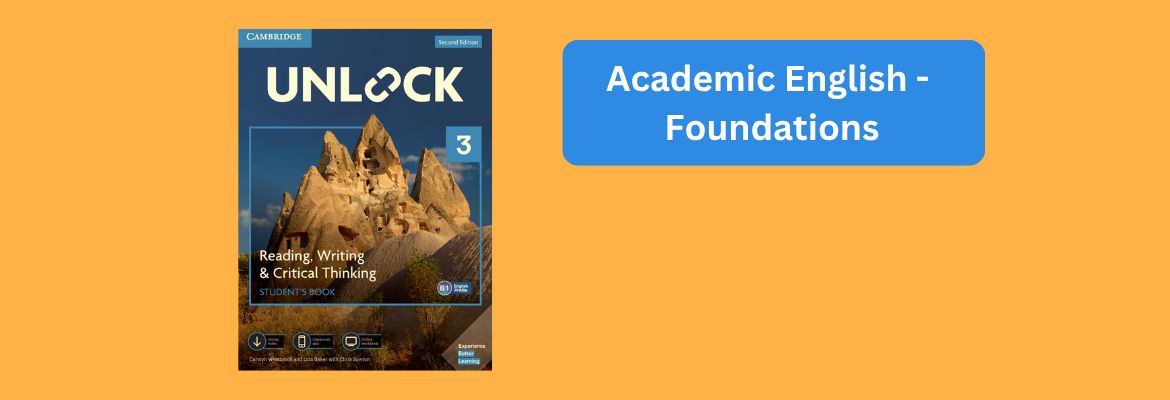 Course Cover Label for Academic English - Foundations